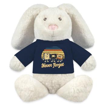 Never forget - MiniFeet® RecycelHase® Creme - French Navy - Vorne