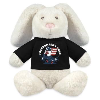 Veterans Day Für Republikaner - MiniFeet® RecycelHase® Creme - Schwarz - Vorne