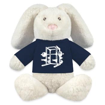 Training Gewichte Hanteln - MiniFeet® RecycelHase® Creme - French Navy - Vorne