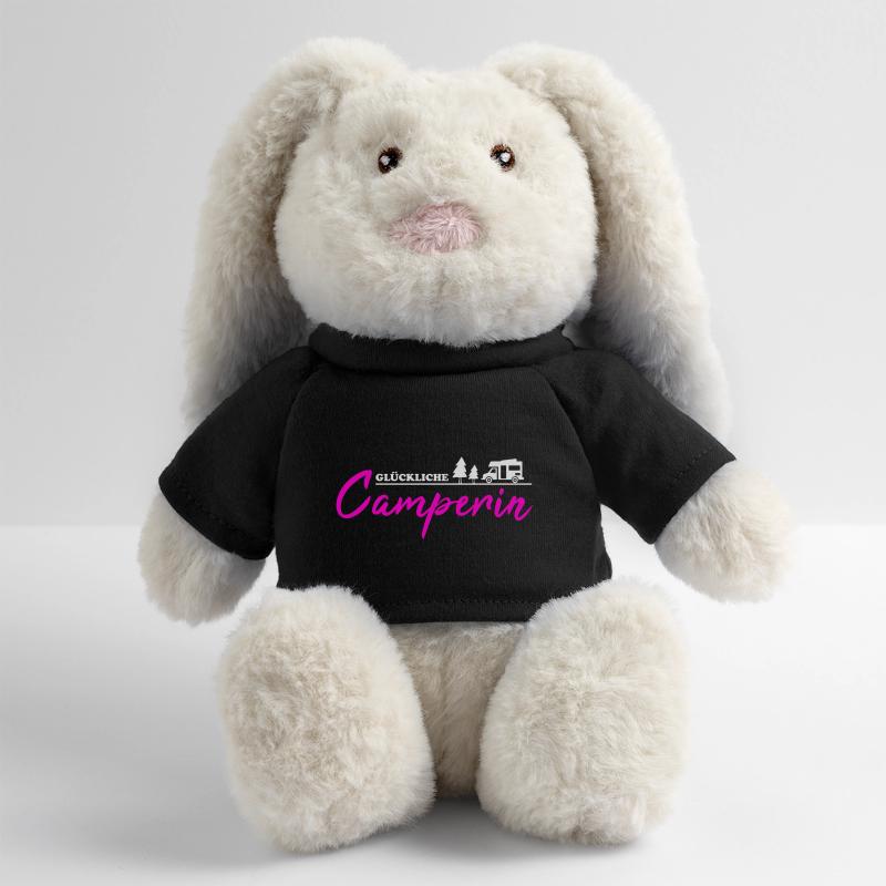 Camping Really Happy Camper Idée cadeau Lapin en peluche recyclé MiniFeet® Crème