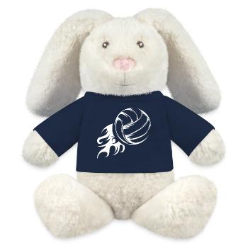 Voleyball Feuerball Symbol icon Illustration Logo - MiniFeet® RecycelHase® Creme - French Navy - Vorne