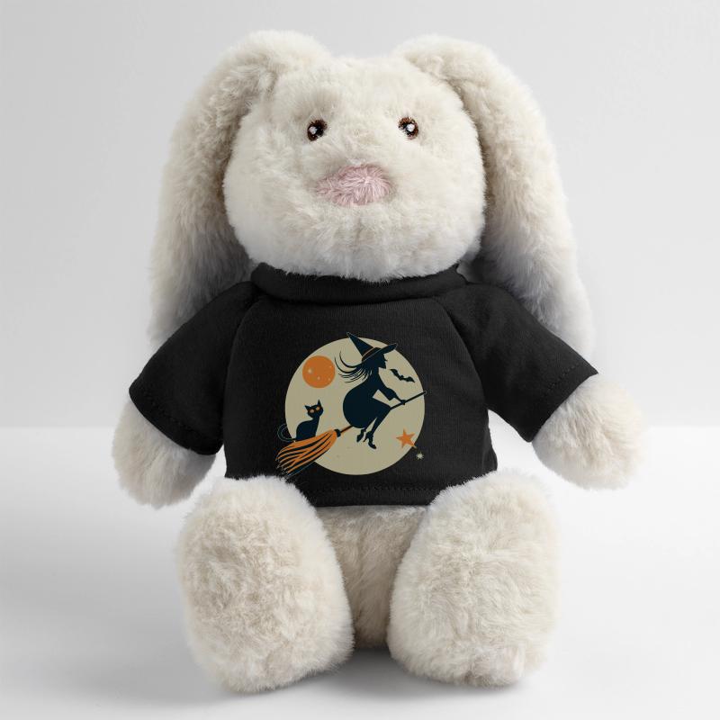 Sorcière Lapin en peluche recyclé MiniFeet® Crème