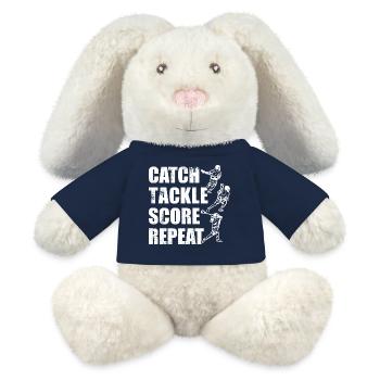 Lacrosse Game - MiniFeet® RecycelHase® Bunny Cream - french navy - Front