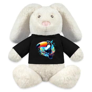 Toucan - MiniFeet® RecycelHase® Bunny Cream - black - Front