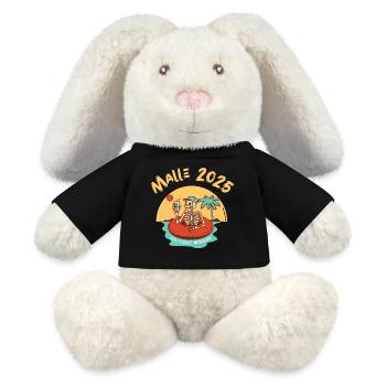 Malle 2025 - the Mallorca Party - MiniFeet® RecycelHase® Bunny Cream - black - Front