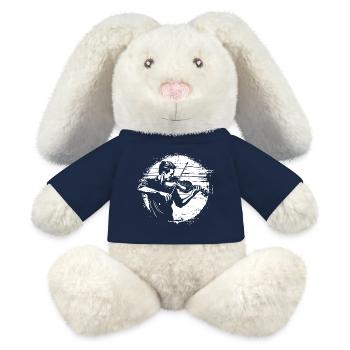 Violinist Sketch - MiniFeet® RecycelHase® Bunny Cream - french navy - Front