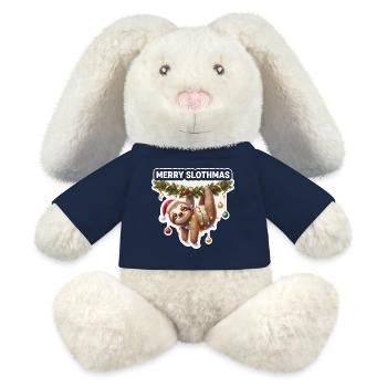 Frohe Slothmas Lichterkette - MiniFeet® RecycelHase® Creme - French Navy - Vorne