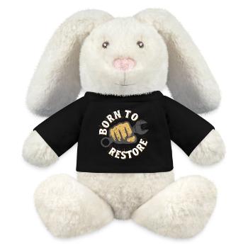 Auto Restauration Born To Restore - MiniFeet® RecycelHase® Bunny Cream - black - Front