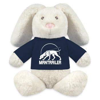 Chiens de recherche Vizsla MANTRAILER Saules chiens - Lapin en peluche recyclé MiniFeet® Crème - bleu marine - Devant