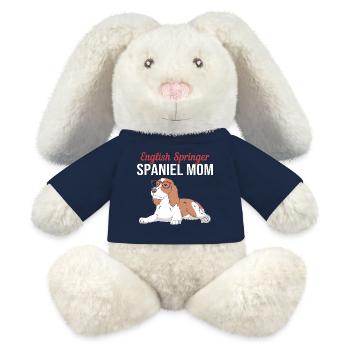 Springer Spaniel Hund - MiniFeet® RecycelHase® Creme - French Navy - Vorne