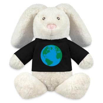 Our planet - MiniFeet® RecycelHase® Bunny Cream - black - Front