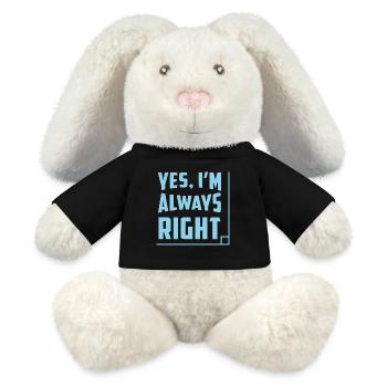 funny math teacher - MiniFeet® RecycelHase® Creme - Schwarz - Vorne