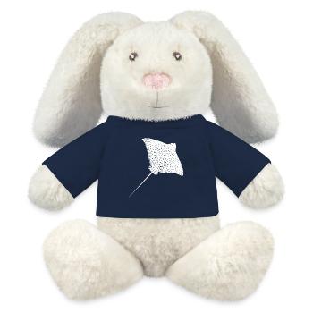 Eagle rays - MiniFeet® RecycelHase® Bunny Cream - french navy - Front