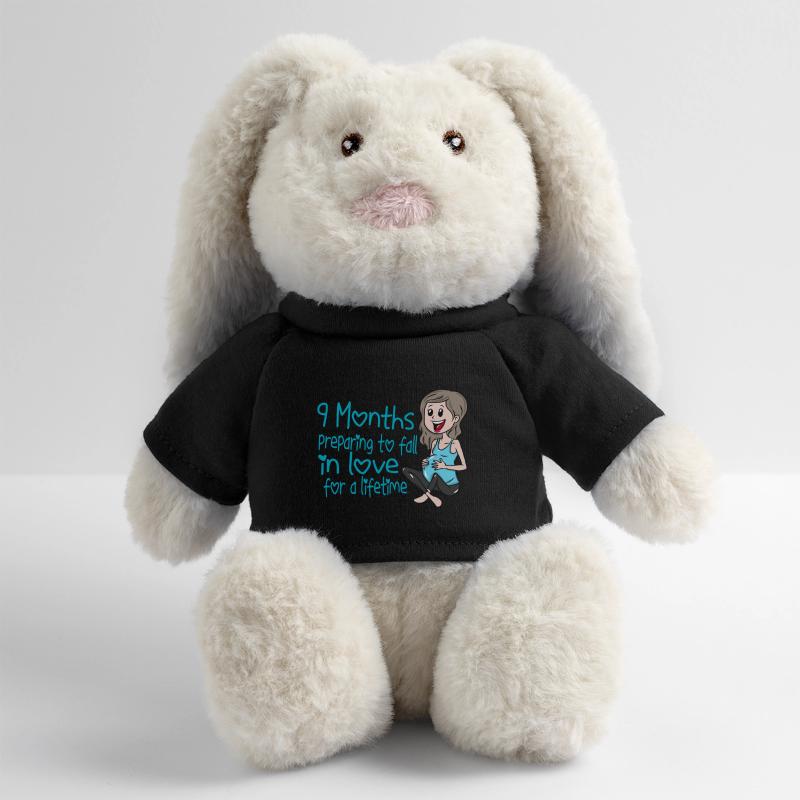Grossesse Bébé enceinte Lapin en peluche recyclé MiniFeet® Crème
