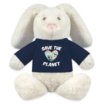 Save The Planet - MiniFeet® RecycelHase® Creme - French Navy - Vorne