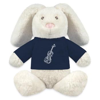 Geige - MiniFeet® RecycelHase® Creme - French Navy - Vorne