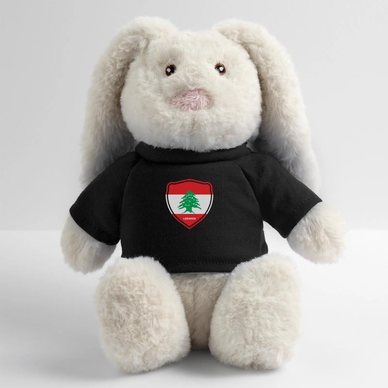 Liban Beyrouth Libanais Libanais Libanais LBN Lapin en peluche recyclé MiniFeet® Crème