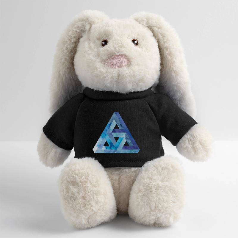 Optical illusion triangle Escher MiniFeet® RecycelHase® Bunny Cream