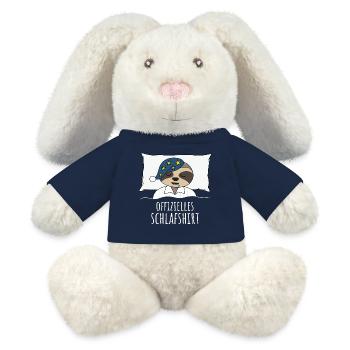 Offizielles Schlafshirt - MiniFeet® RecycelHase® Creme - French Navy - Vorne
