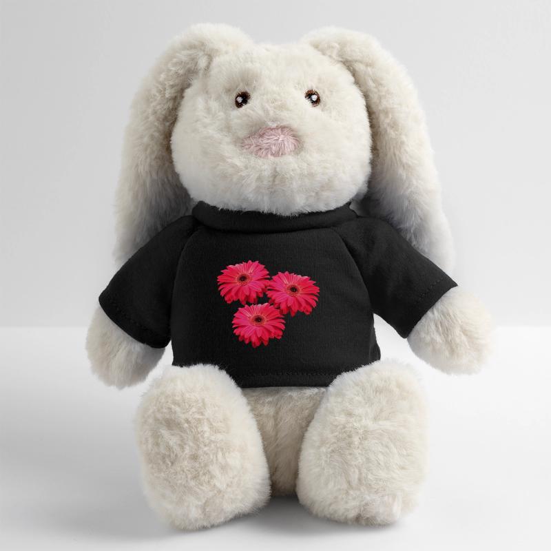 fleur Gerbera fleur Gerbera fleurs florales Lapin en peluche recyclé MiniFeet® Crème