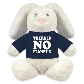 There is no planet b - MiniFeet® RecycelHase® Bunny Cream - french navy - Front