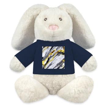 Marble gold structure - MiniFeet® RecycelHase® Bunny Cream - french navy - Front