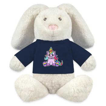 Einhorn Lgbt Rechte Homosexueller Sexualität - MiniFeet® RecycelHase® Creme - French Navy - Vorne