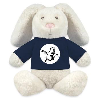 Murmeltier - MiniFeet® RecycelHase® Creme - French Navy - Vorne