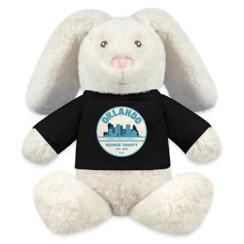 Orlando Skyline - MiniFeet® RecycelHase® Creme - Schwarz - Vorne