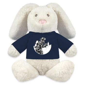 Freiwillige Feuerwehr Berufsfeuerwehr Brandschutz - MiniFeet® RecycelHase® Creme - French Navy - Vorne
