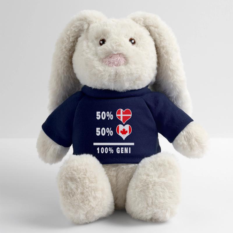 Canada and Denmark 100% genius flag MiniFeet® RecycelHase® Bunny Cream