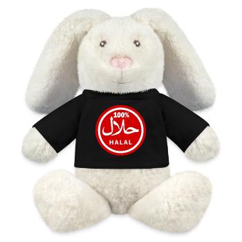 Halal حلال - MiniFeet® RecycelHase® Creme - Schwarz - Vorne