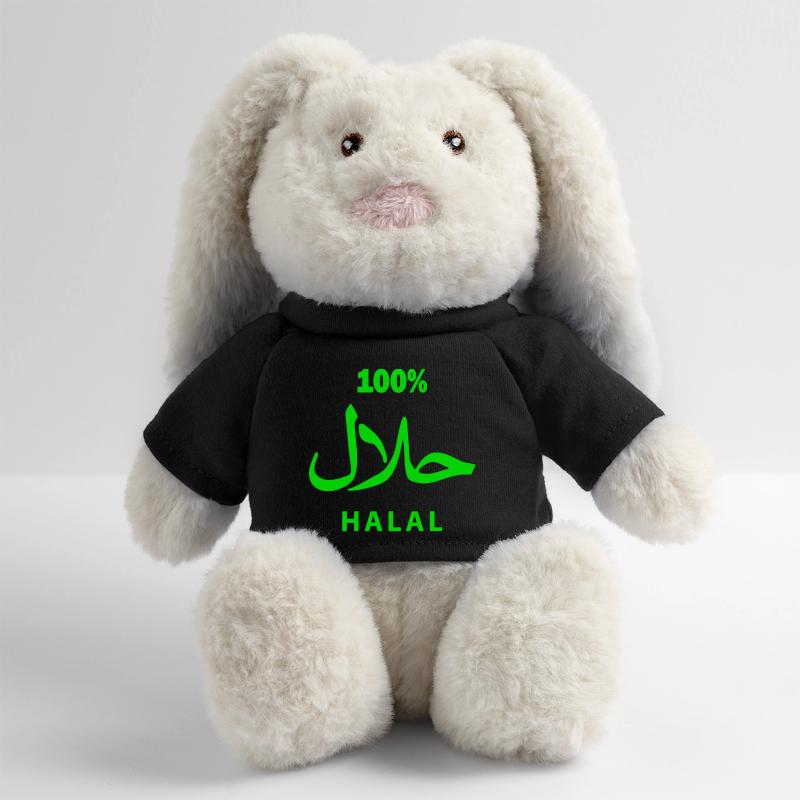 Halal Lapin en peluche recyclé MiniFeet® Crème