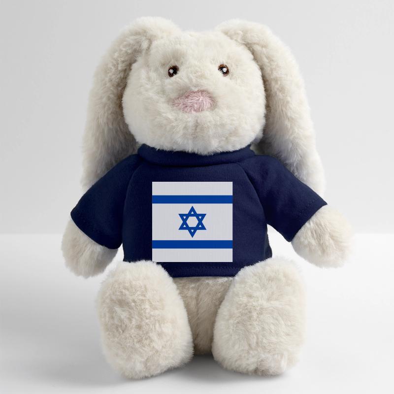 Israel Lapin en peluche recyclé MiniFeet® Crème