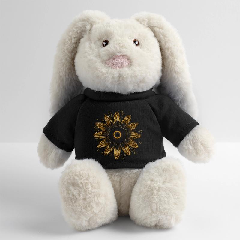 Boho Sonnenblumen Mandala Muster MiniFeet® RecycelHase® Creme