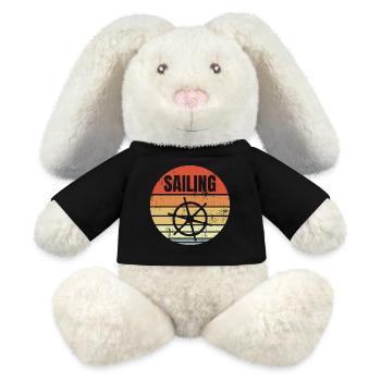 Steuerrad Segelschiff - MiniFeet® RecycelHase® Creme - Schwarz - Vorne