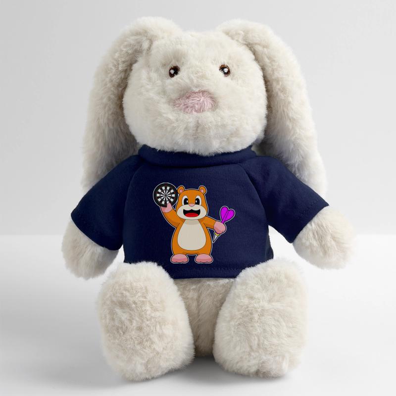 Cible de fléchettes de hamster Lapin en peluche recyclé MiniFeet® Crème