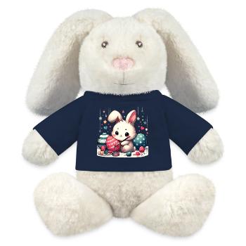 Schönes Osterfest - MiniFeet® RecycelHase® Creme - French Navy - Vorne