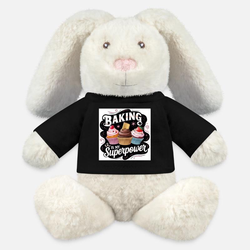 Bakering Superpower Design - MiniFeet® RecycelHase® Bunny Cream - black