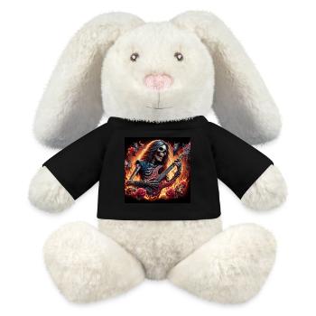 Métalleux après la mort - Lapin en peluche recyclé MiniFeet® Crème - noir - Devant
