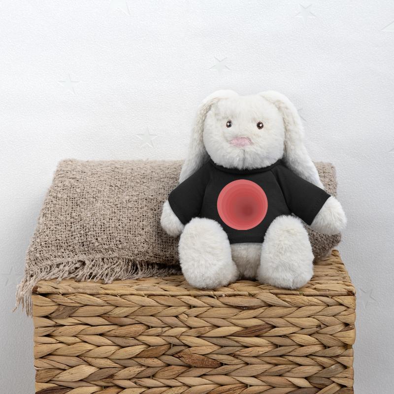 Conception dégradée abstraite Lapin en peluche recyclé MiniFeet® Crème