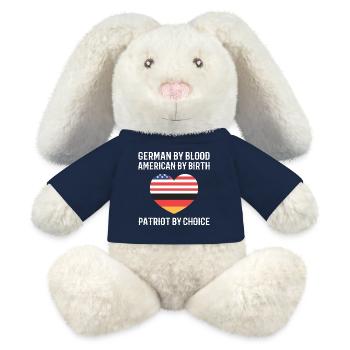 Amerikanisch Deutsch - MiniFeet® RecycelHase® Creme - French Navy - Vorne