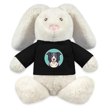 Picardy Sheepdog Dog Breed Cartoon Kawaii Clipart - MiniFeet® RecycelHase® Bunny Cream - black - Front
