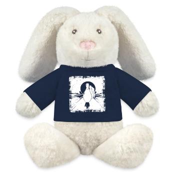 Bowling Pins - MiniFeet® RecycelHase® Bunny Cream - french navy - Front