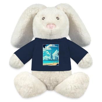 Pattaya Thailand Thai Reise Poster Souvenir WPA - MiniFeet® RecycelHase® Creme - French Navy - Vorne