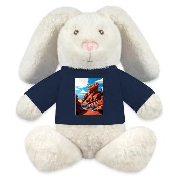 Red Rocks Park And Amphitheatre Colorado Travel - MiniFeet® RecycelHase® Bunny Cream - french navy - Front