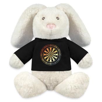 Vintage Dartboard - MiniFeet® RecycelHase® Bunny Cream - black - Front
