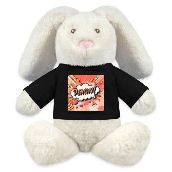 Peachy Peach - MiniFeet® RecycelHase® Bunny Cream - black - Front
