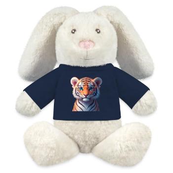 Bengalische Tigerbaby - MiniFeet® RecycelHase® Creme - French Navy - Vorne