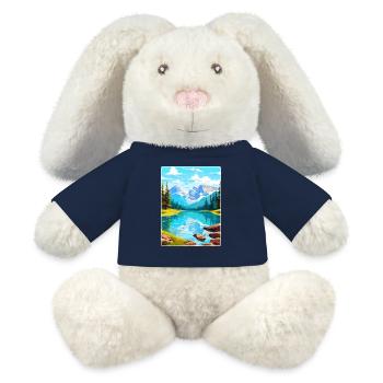 Banff Nationalpark Kanada Reiseposter Souvenir - MiniFeet® RecycelHase® Creme - French Navy - Vorne